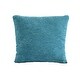 preview thumbnail 9 of 7, Teal Boucle Barrel Accent Chair with Pillow – Upholstered Armchair with Wood Legs for Living Room or Bedroom