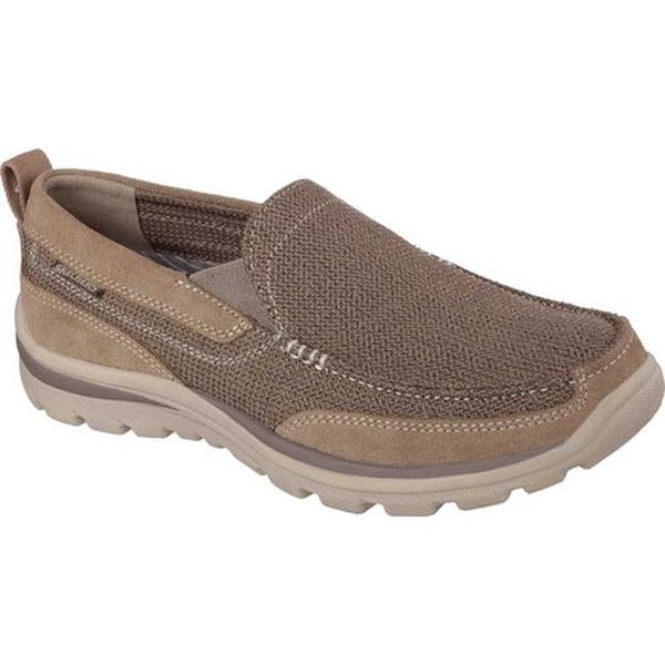 skechers relaxed fit mens brown