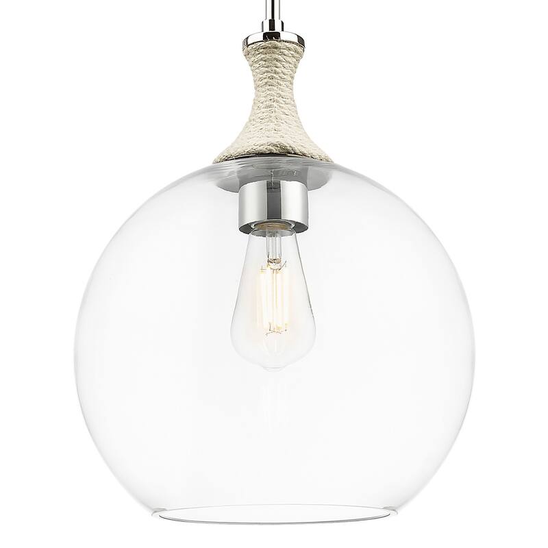 Innovations Lighting 415-1SR-G122-12 Astor 12" Wide Rope Detailed - Polished Nickel