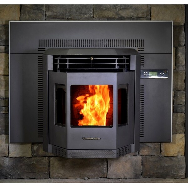 Shop Comfortbilt Hp22i Carbon Black Pellet Stove Insert Overstock 21930996
