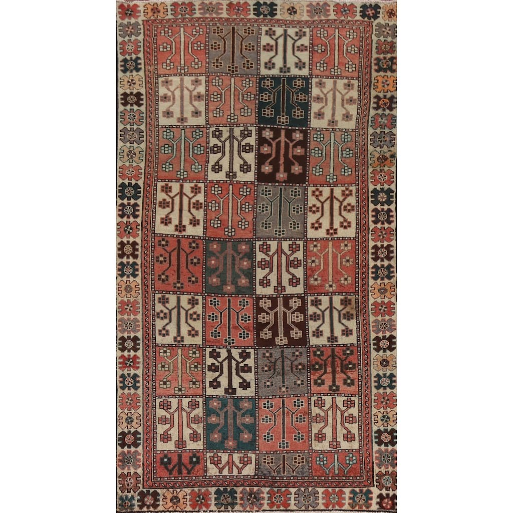 Garden Design Bakhtiari Persian Vintage Runner Rug - 4'5"x 8'11"