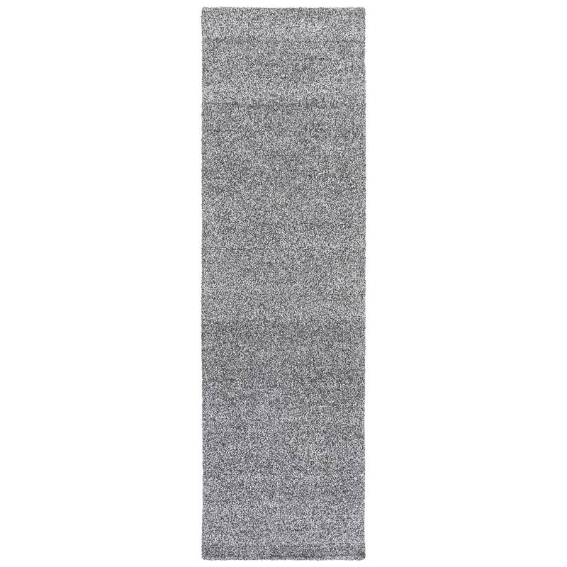 SAFAVIEH Handmade Renewal Bharat Wool Rug - 2'3" x 8' Runner - Charcoal/Ivory
