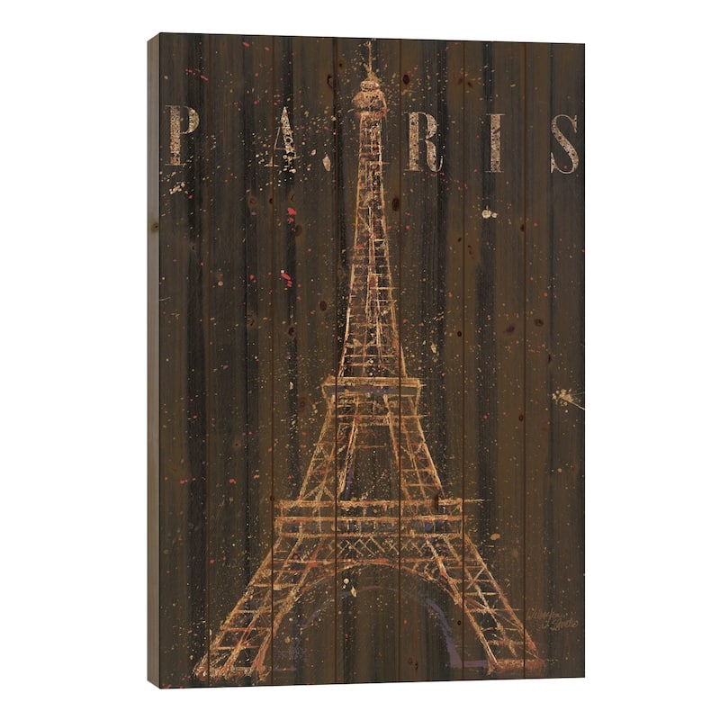 Cities at Night I Print On Wood by Wellington Studio - Multi-Color - 26x18x1.5