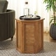 preview thumbnail 2 of 34, SAFAVIEH Danez Hexagon Cane Accent Table (Fully Assembled) - 20Wx17Dx20H