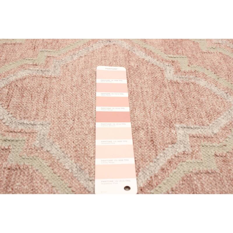 ECARPETGALLERY Flat-Weave Ankara FW Dark Coral Wool Kilim - 5'3 x 7'7