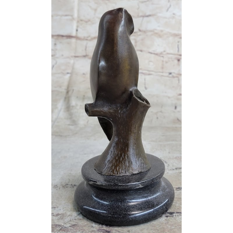 Vienna Bronze Modern Miniature Abstract Owl Bronze Sculpture Statue