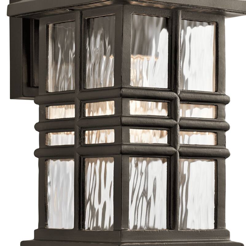 Kichler Beacon Square Single Light 12" Tall Outdoor Wall Sconce