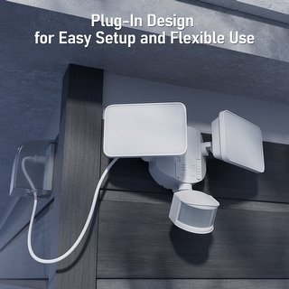 25W 3CCT Dual Head Motion Sensor Plug-in LED Security Light - Bed Bath ...