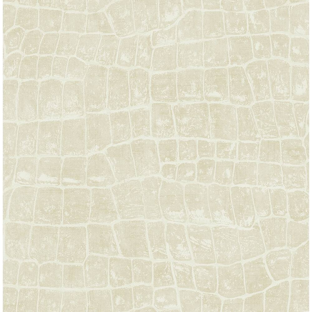 Seabrook Designs Curacao Faux Crocodile Unpasted Wallpaper