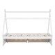 preview thumbnail 8 of 17, Twin Size House Platform Bed with Two Drawers,Headboard and Footboard