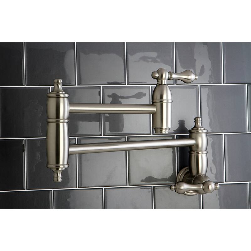Restoration Wall Mount Pot Filler Kitchen Faucet