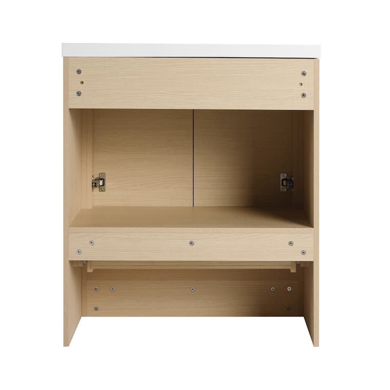 Malwee 24"/30"/36"/48"/60" Bathroom Vanity with Sink, FreeStanding Vanity with Soft Close Door and Drawer