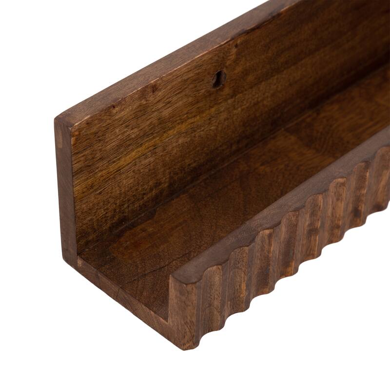 Kate and Laurel Furrow Ledge Shelf Set.