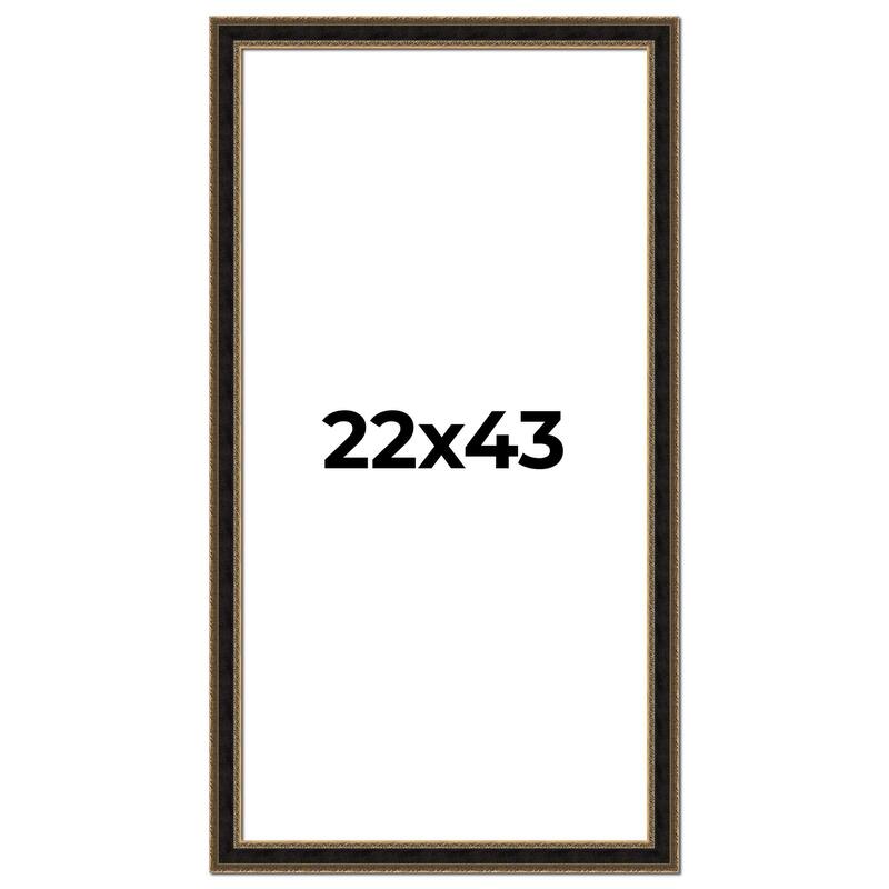 22x43 Frame Gold Antique Vintage Sold Wood Picture Frame | 1.75 Inch