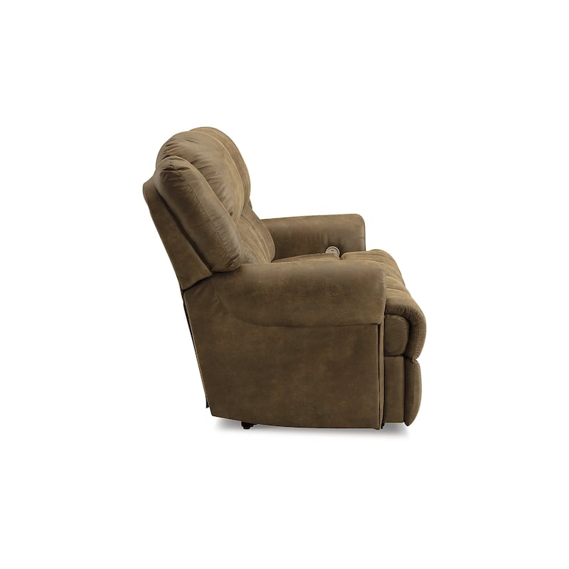 Signature Design by Ashley Boothbay Brown Reclining Power Loveseat - 76"W x 46"D x 46"H
