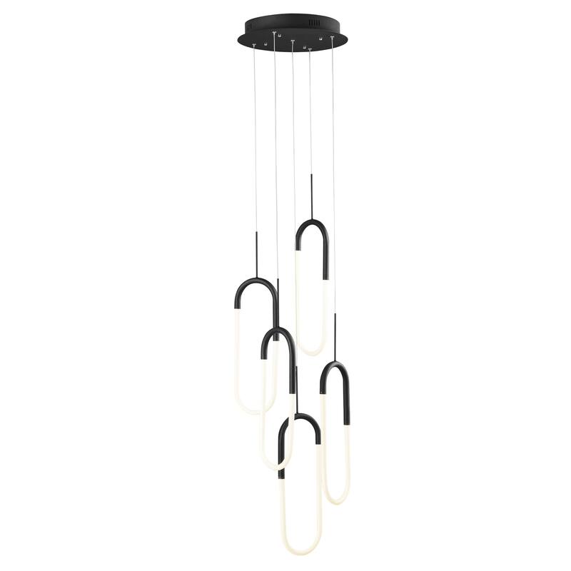 Five Clips Five Integrated Dimmable Chandelier with Smart Dimmer Included