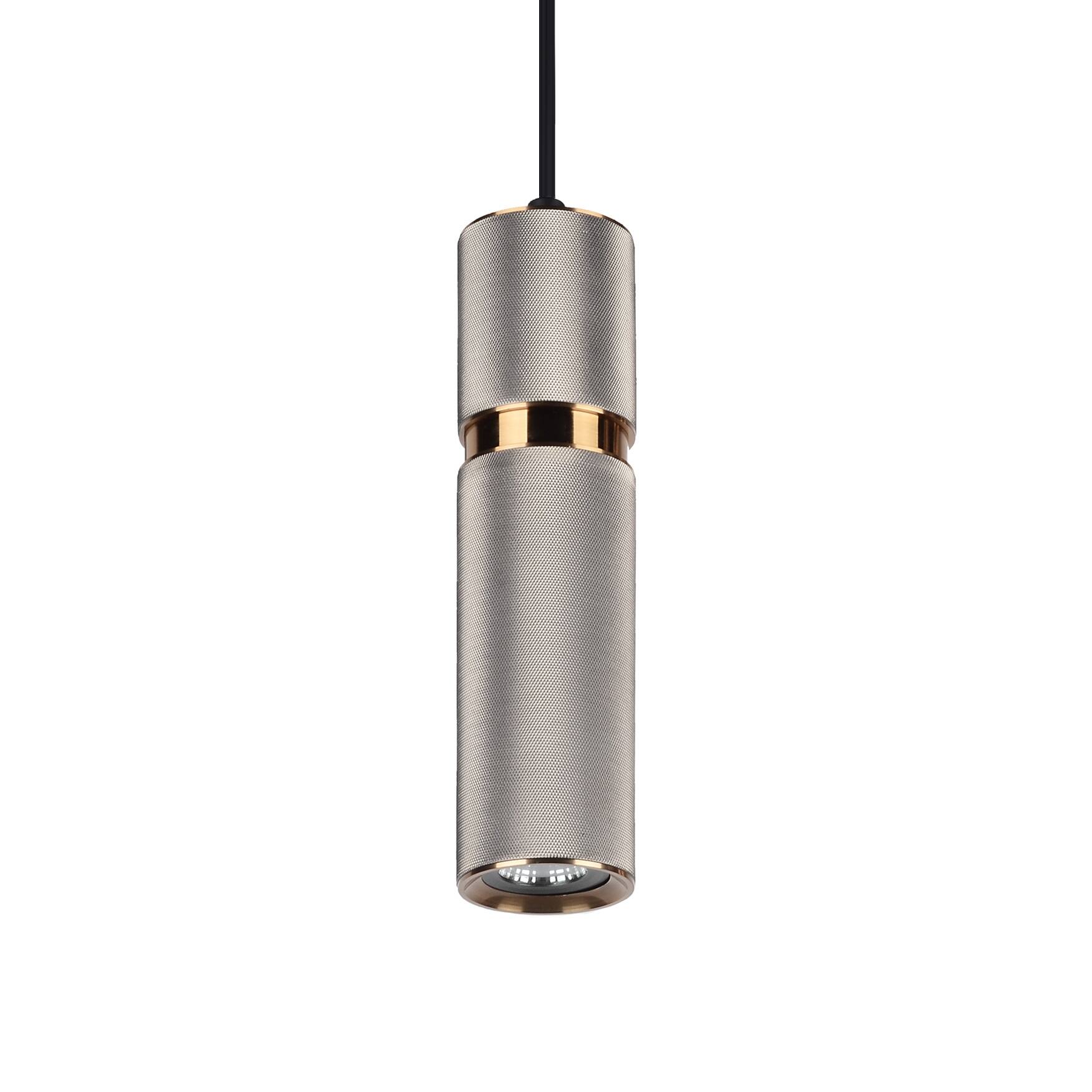 Avenue Lighting Cicada collection light gray and gold knurled aluminum