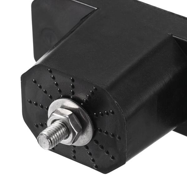 Mounting Rubber Pads Bracket, Anti-Vibration Mini Split Stand Brackets for Outdoor Air Conditioner Condenser HVAC - Black - 4.33x1.81x2.36in