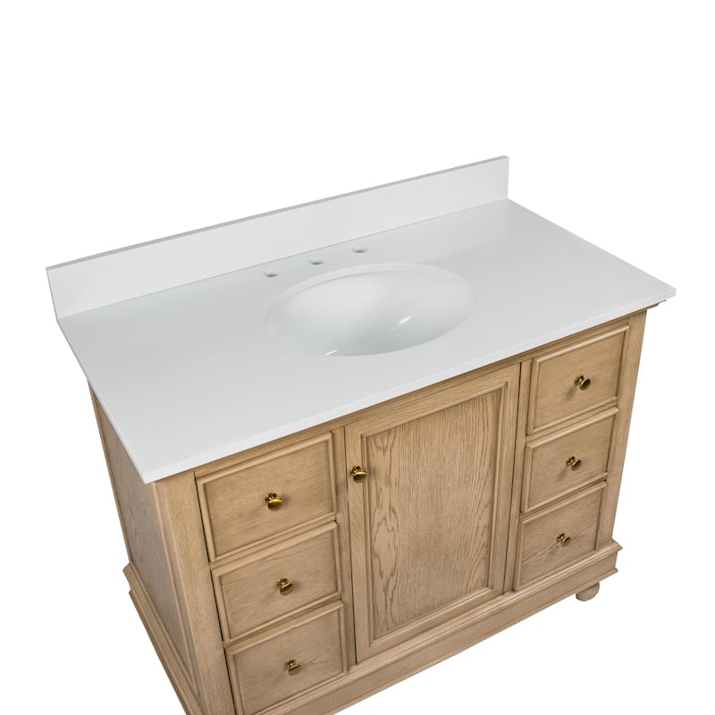 Bella 42-inch Vanity with Engineered White Top