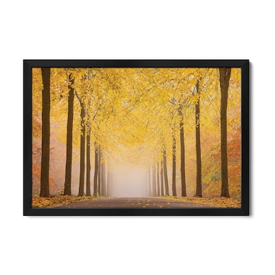 Autumn Road Premium Framed Poster by keller