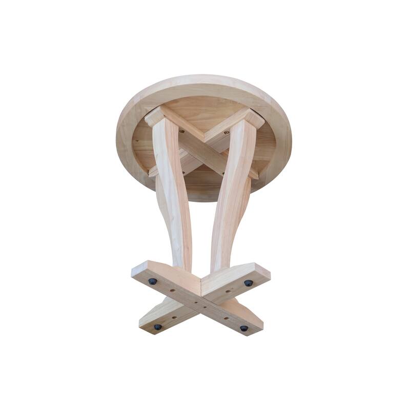 LaCasa Solid Wood Round End Table