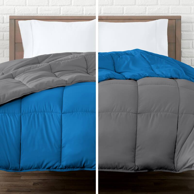 Bare Home Reversible All Season Down Alternative Comforter