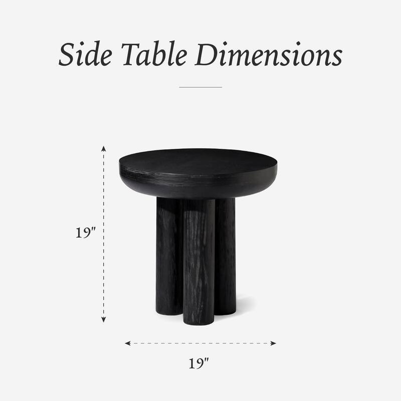 Maven Lane Owen Rustic Wooden Side Table