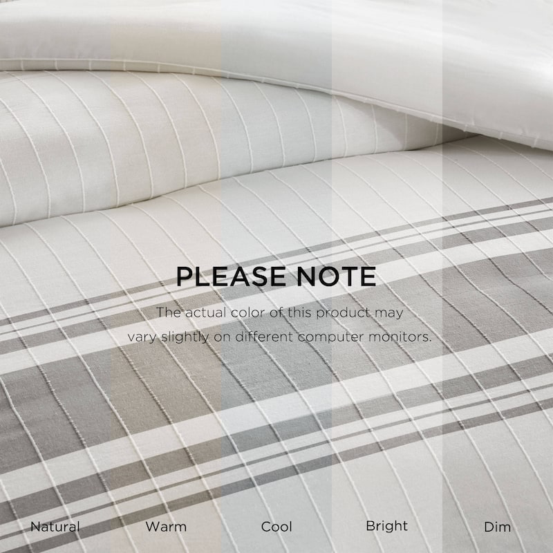 Harbor House Morgan 5 Piece Cotton Jaquard Duvet Set (Insert Excluded)