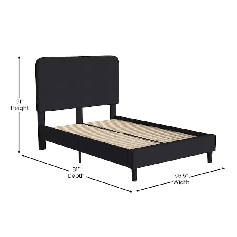 Upholstered Platform Bed with headboard