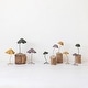 preview thumbnail 5 of 4, Paper and Metal Mushroom Accent Décor