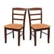 preview thumbnail 7 of 128, International Concepts Solid Wood Madrid Ladderback Chairs, Set of 2 - N/A