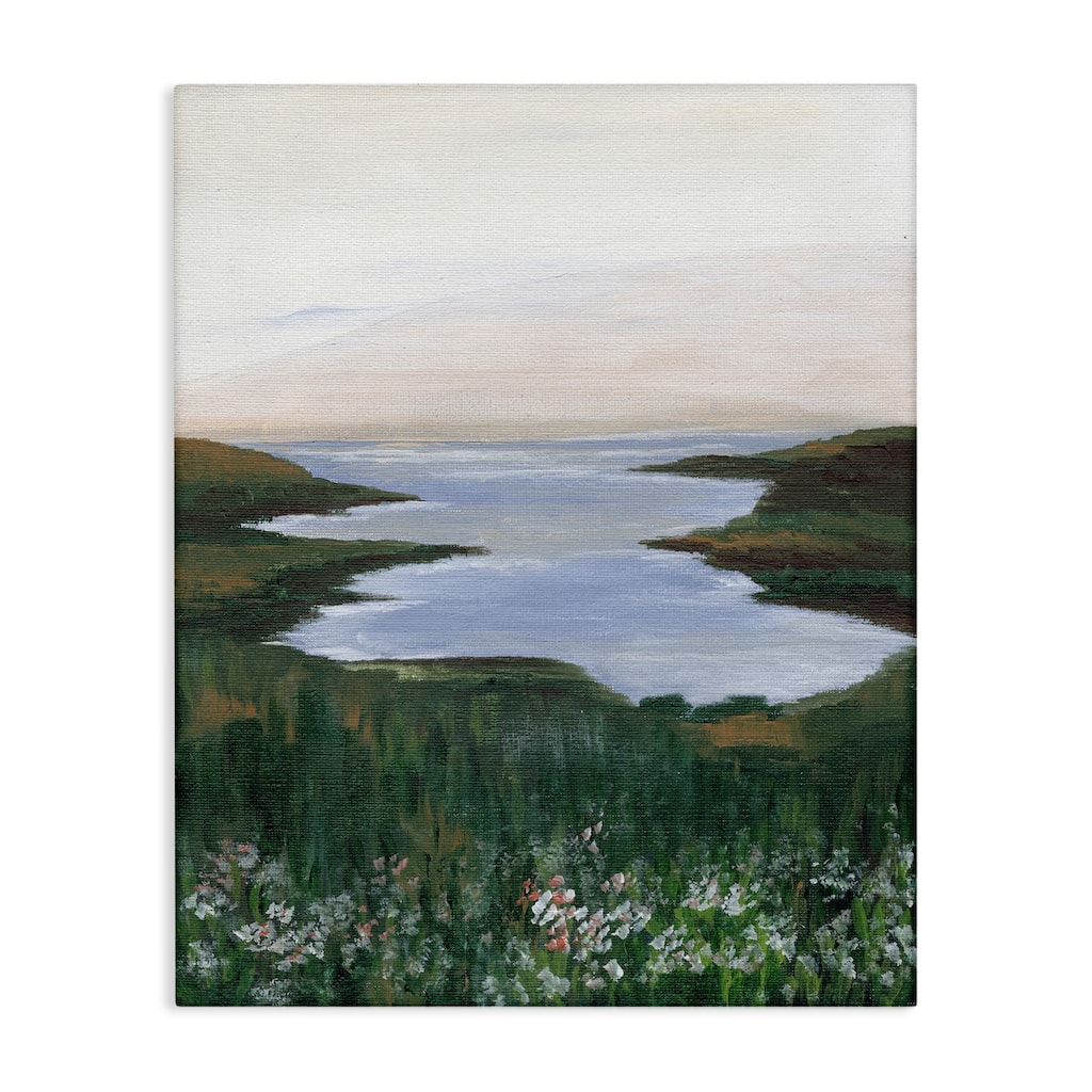 Stupell Peaceful Greenery by Lake Canvas Wall Art Design By Nikita Jariwala
