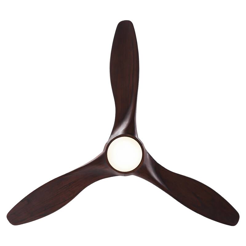60" Oil Rubbed Bronze Large Ceiling Fan with Light and Wall Control - 60-inch W x 13.8-inch H