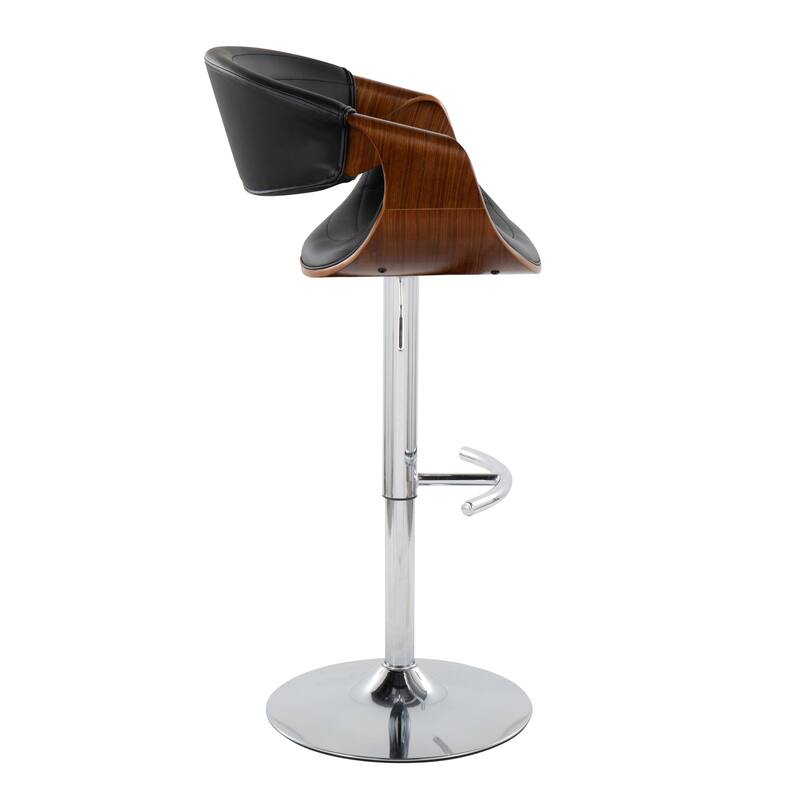 Carson Carrington Kanteborg Adjustable Bar Stool with Rounded T Footrest (Set of 2)