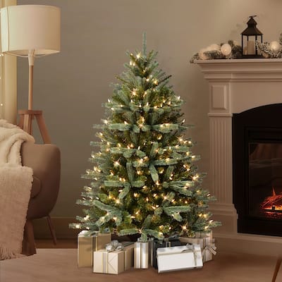 Puleo International 4.5' Pre-Lit Glacier Fir Artificial Tree - N/A