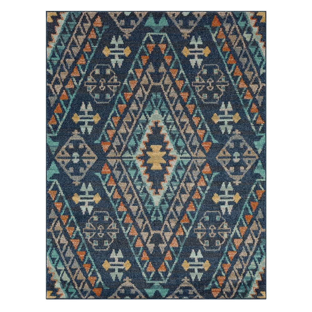 Mohawk Home Fleming Southwestern Striped Medallion Area Rug