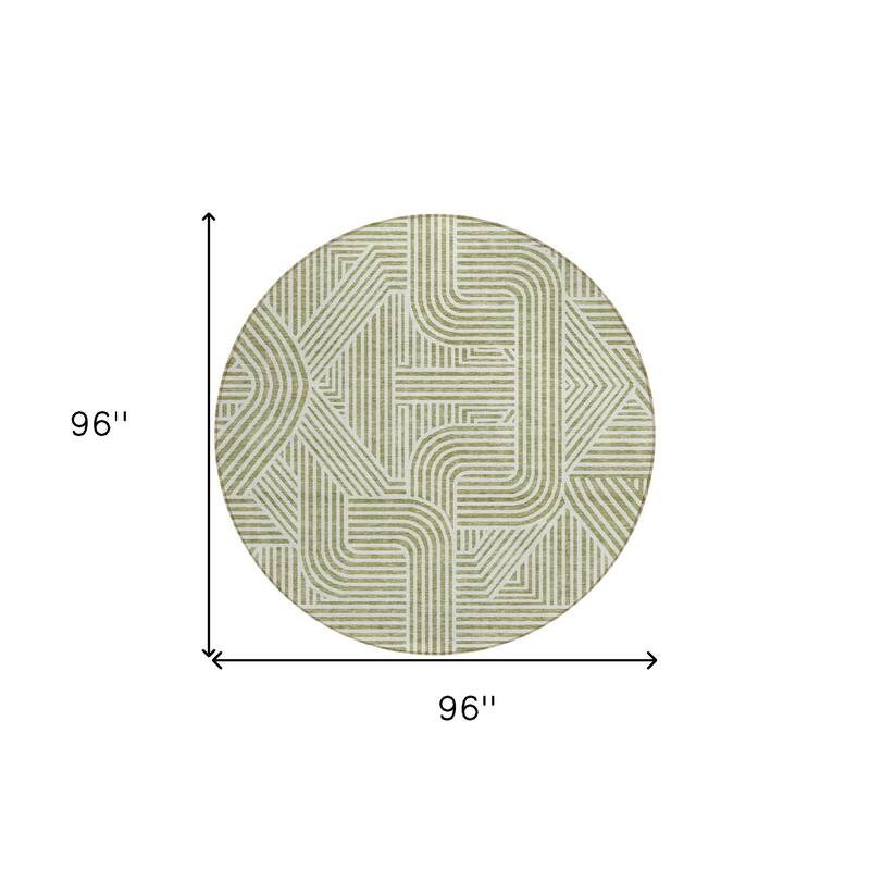 HomeRoots Abstract Transitional Rectangle Outdoor Rug