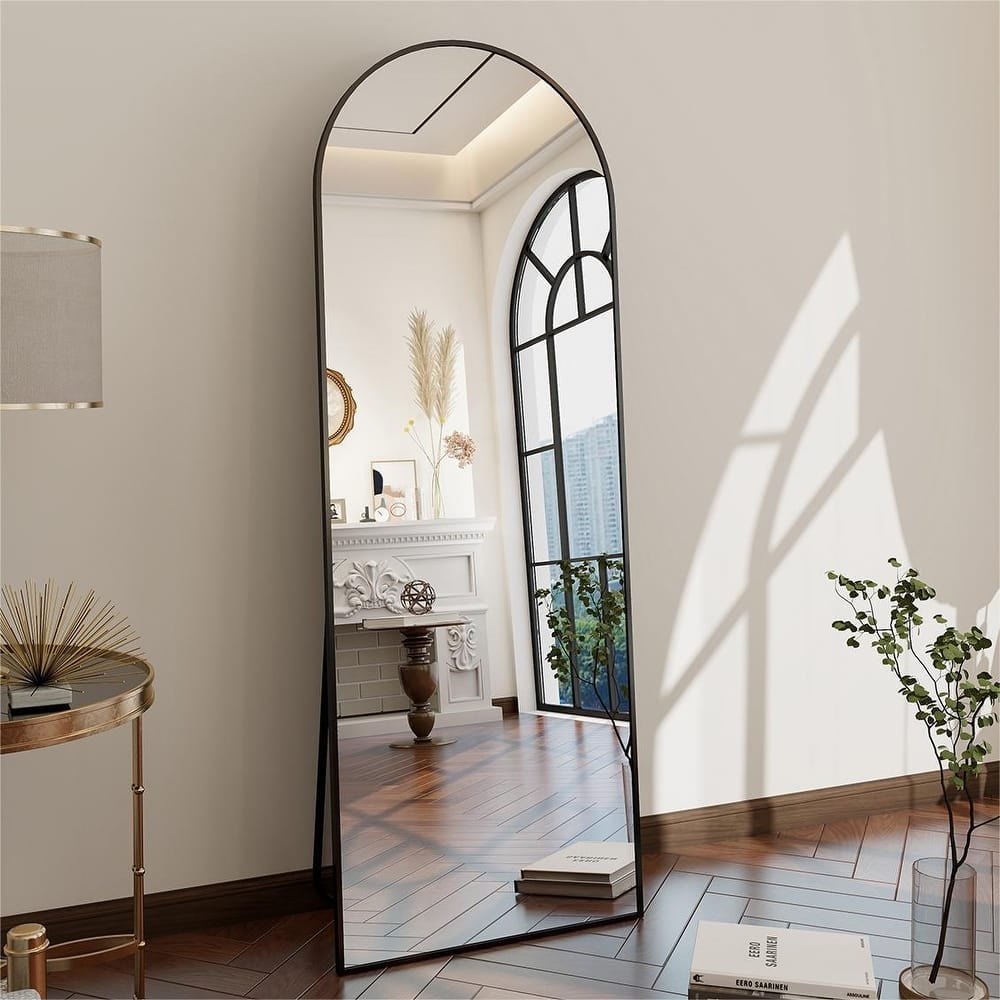 Arched Wall Mounted Full Length Mirror Large Standing Mirror