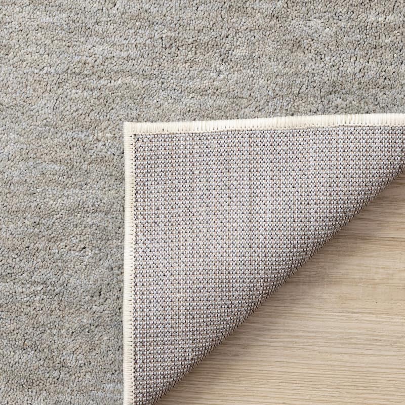 Cara Grey Taupe Cream Minamilist Design Area Rug, 5'3" x 7'7"