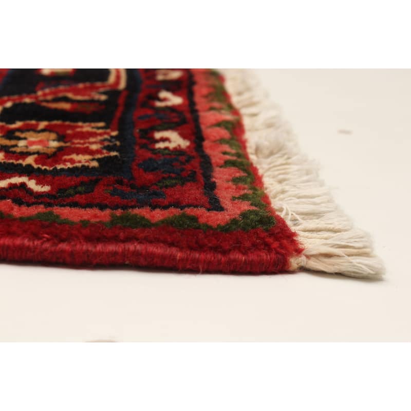ECARPETGALLERY Hand-knotted Anatolian Vintage Red Wool Rug - 5'4 x 7'8