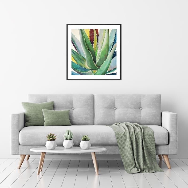 Brilliant Succulents I Framed Print Wall Art by Norman Wyatt Jr.