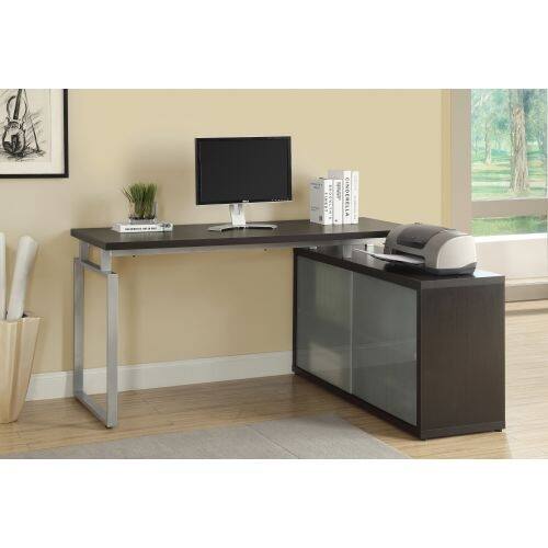 Shop Monarch Specialties Corner Computer Desk V Hollow Core L
