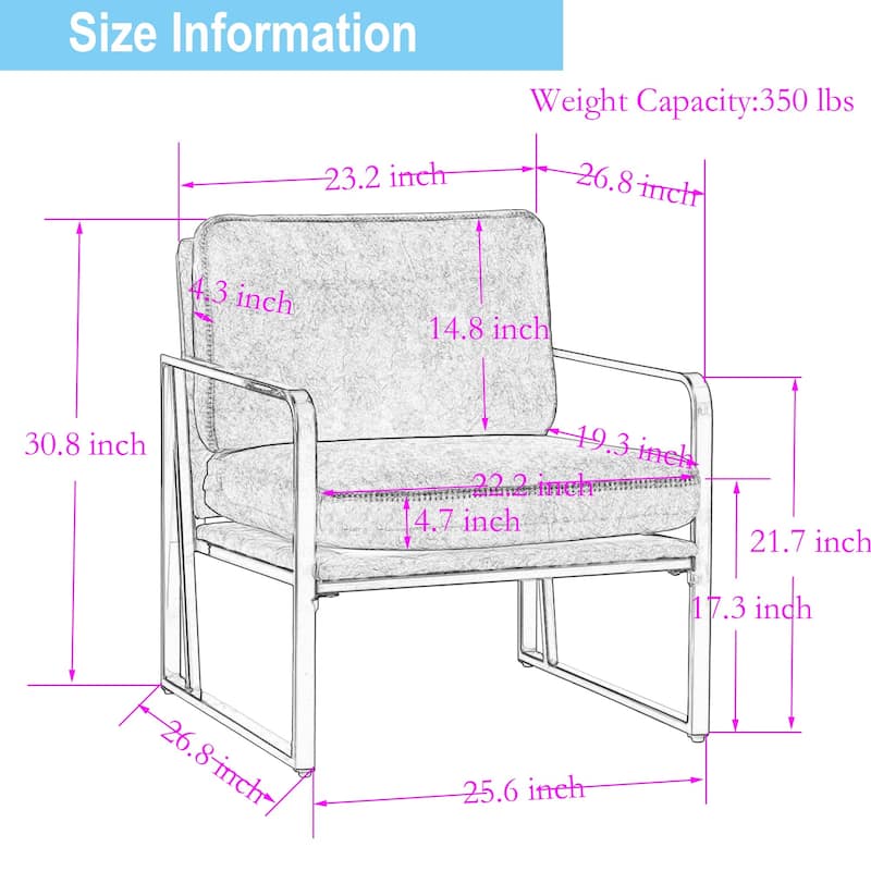 Accent Chairs, Living Room Chairs Linen Arm Chair Accent Chairs for Living Room