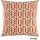 preview thumbnail 4 of 4, Artistic Weavers Decorative 18-inch Chowk Throw Pillow Cover Only - Orange