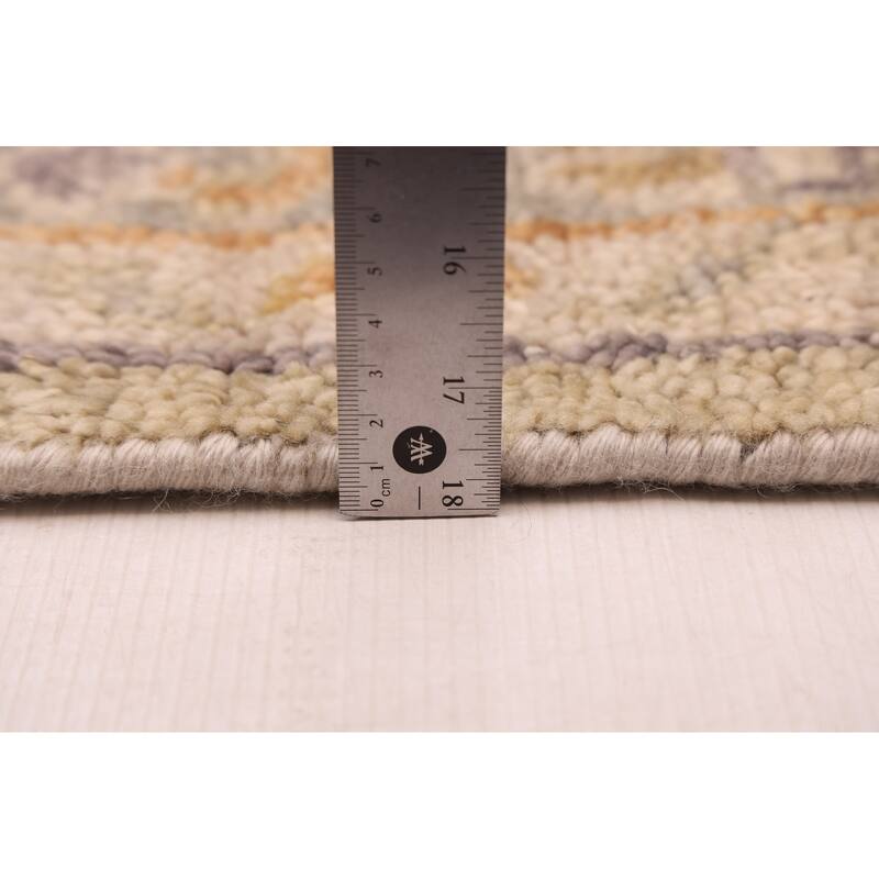 ECARPETGALLERY Hand-knotted Jules Serapi Light Olive Green Wool Rug - 7'11 x 9'11