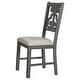 preview thumbnail 11 of 13, 5-Piece Round Dining Set with Hollow Chair Back