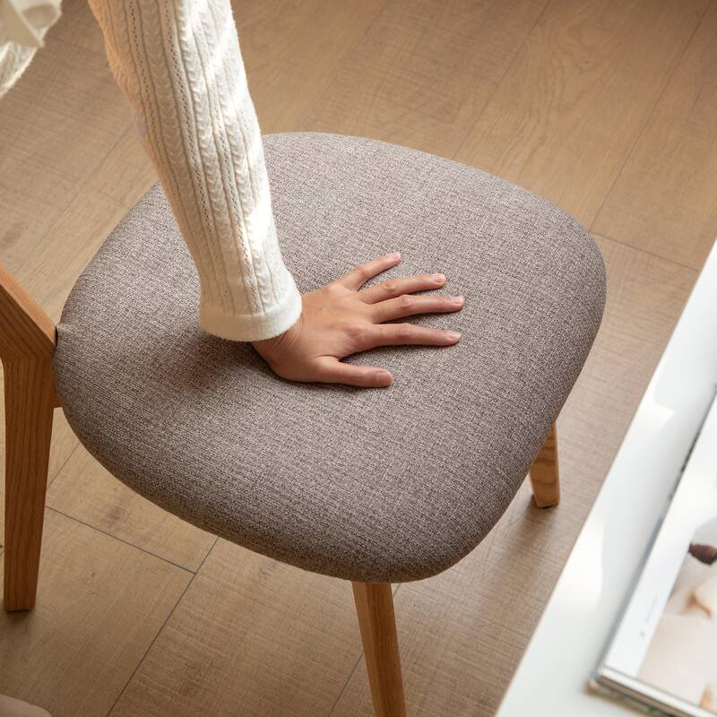 (Set of 4 pcs) Dining Chair, Wooden FAS Grade Oak Natural Wood, 100% Dirt-free Wood Chair, Solid Chair, Table Chair