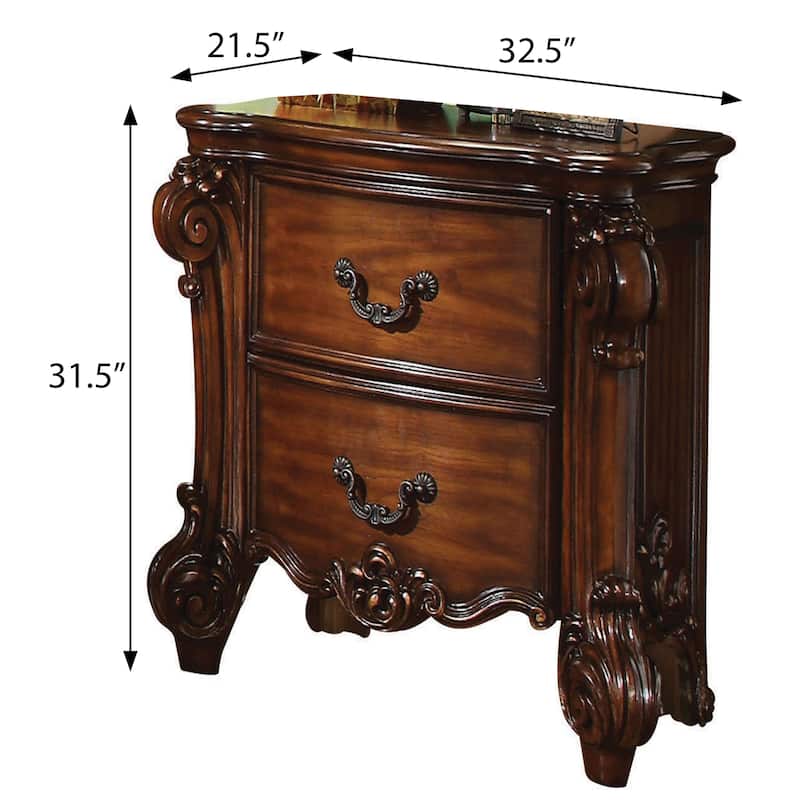 Casada 2-Drawer Nightstand with Scrolled Leg