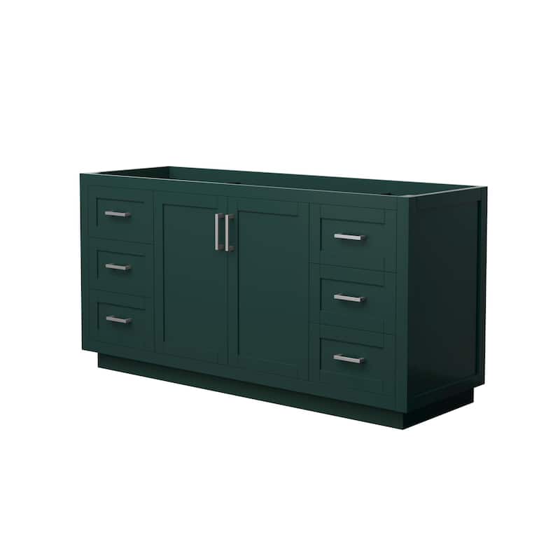 Wyndham Collection WCF2929-66S-CX-MXX Miranda 66" Single Free Standing - Green / Brushed Nickel Hardware