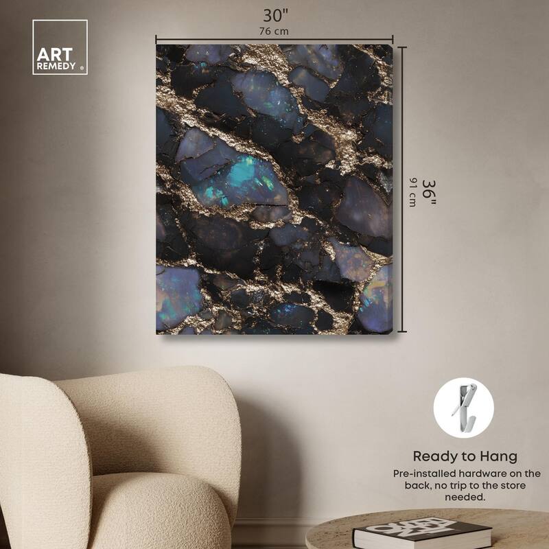 Astral Firelight Canvas by Art Remedy, Gallery Wrapped